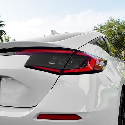 لون دخان الفينيل المقطوع مسبقًا من SlickMod لسيارة Honda Civic Hatchback 2022-2023 (3. إشارة الانعطاف والعكس، 20% دخان داكن) in Kuwait