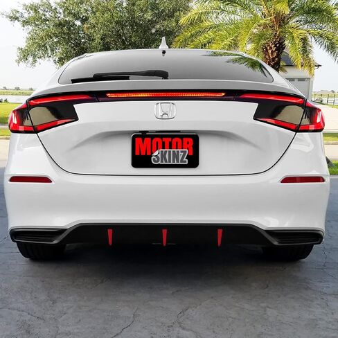 لون دخان الفينيل المقطوع مسبقًا من SlickMod لسيارة Honda Civic Hatchback 2022-2023 (3. إشارة الانعطاف والعكس، 20% دخان داكن) in Kuwait