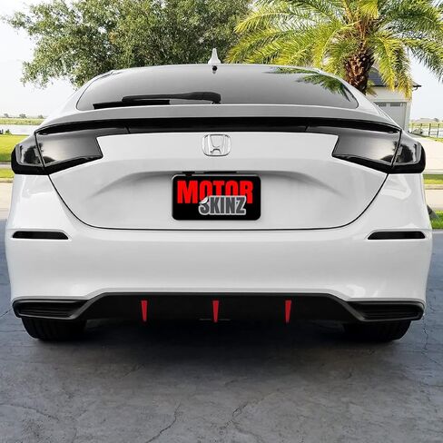 لون دخان الفينيل المقطوع مسبقًا من SlickMod لسيارة Honda Civic Hatchback 2022-2023 (3. إشارة الانعطاف والعكس، 20% دخان داكن) in Kuwait