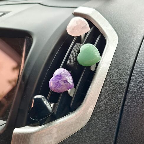 Healing Crystal Car Vent Clips Car Accessories Car Vent Clips for Women Quartz Crystals Car Air Fresheners Vent Clips (Cute Style) in Kuwait