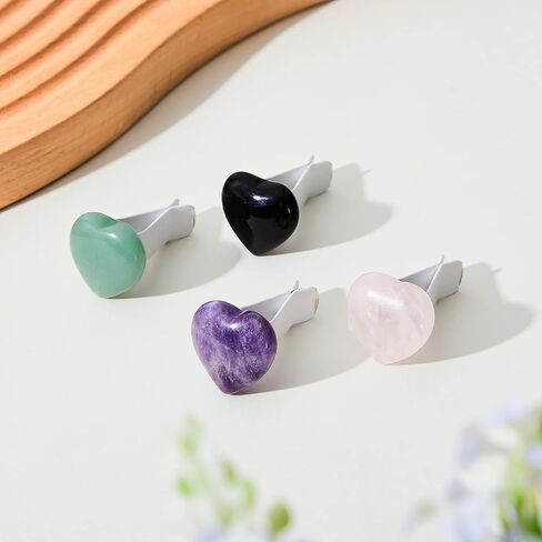 Healing Crystal Car Vent Clips Car Accessories Car Vent Clips for Women Quartz Crystals Car Air Fresheners Vent Clips (Cute Style) in Kuwait
