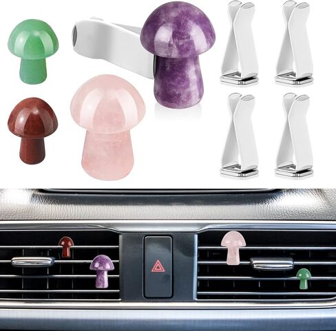Healing Crystal Car Vent Clips Car Accessories Car Vent Clips for Women Quartz Crystals Car Air Fresheners Vent Clips (Cute Style) in Kuwait