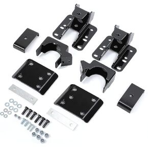 KUAFU 5-6" Rear Drop Axle Flip Kit Compatible with 2007-2020 Chevy Silverado GMC Sierra 1500 2WD 4X4 Lowering Drop Flip Kit Powder Steel Coated