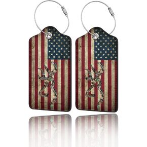 2 Pack Luggage Tags for Suitcase, Privacy Cover ID Label with Stainless Steel and Address Card for Travel Bag Backpack Cruise Ship Essentials Tag Women Men - Retro Cassette Tape in Saudi Arabia