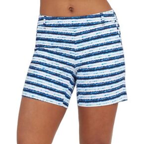 SPANX Womens 6" Sunshine Shorts, Navy Painted Dot, Large