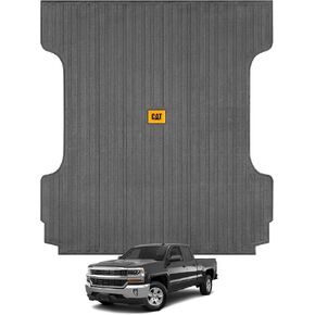 CAT Custom Fit Truck Bed Mat for 2010-2018 Chevrolet Chevy Silverado Truck Bed Liner 5.8 ft Short Bed Pickup Truck Non-Scratch Non-Slip All Weather Thick Heavy Duty Rear Trunk Bulkhead to Tailgate