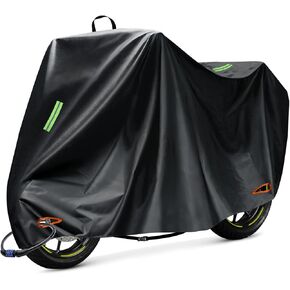 Motorcycle Cover 210D Waterproof Outdoor Protection Scooter Cover Fits Motorcycles Length up to 96"