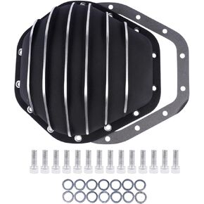 10.5" 14 Bolt Black Rear Differential Cover Replacement for Chevy GMC Truck 1973-2000 Aluminum