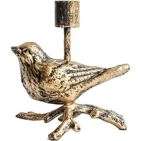 Classical Candle Holders, Vintage Home Decor Centerpiece, Iron Squirrel Style, Tabletop Decorative TeaLight Candle Stands (Bronze)