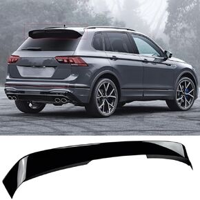Rear Tailgate Roof Spoiler Window Visor Wing Fit for Volkswagen VW Tiguan S/SE/SEL 2018-2024 R-Line Style Lip Exterior Accessories Gloss Black
