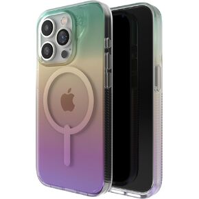 ZAGG Milan Snap Case for iPhone 16 Pro - Color Changing Finish, MagSafe & Wireless Charging Compatible, 13ft Drop Protection, Graphene Reinforced, Eco-Friendly, Matte Iridescent