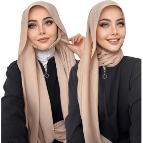 كريب شيفون حجاب، كريب ستايل فوري، حجاب مسلم، حجاب سهل، جاهز لارتداء الحجاب، حجاب قطعة واحدة