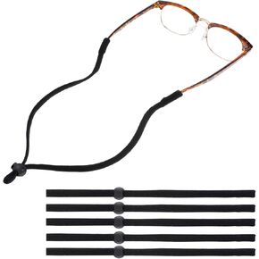 Giantree 5 PCS Glasses Strap, Eyewear String Lanyard Retainer, Adjustable Eyeglasses Holder Around Neck Strap for Men Women