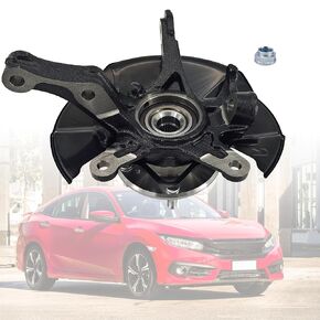 LK098 Front Right Passenger Side Steering Knuckle Wheel Hub Bearing Assembly Compatible with Honda Civic 1.8L 2012-2016, 51211-TR3-Y00 51211-TR0-A00