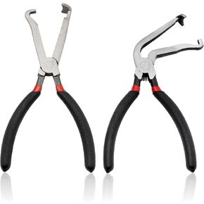 2pcs انزلاق كهربائي للسيارات المحددة 60 درجة مستقيمة مجموعة أدوات موصل كهربائي مستقيمة لإزالة أدوات أنابيب خط الوقود لخط الوقود قفل دبابيس.