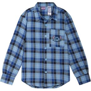 Disney Lilo & Stitch Girls Flannel Button Down Shirt Little Kid to Big Kid Sizes (4-14-16)