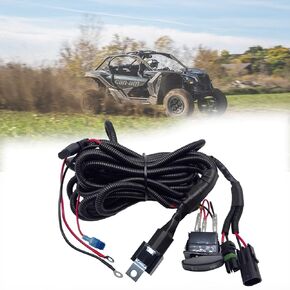 Fan Override Switch Kit with Relay Use on UTV/ATV,Plug and Play Engine Cooling Fan Control Kit,Compatible with Can-Am X3,Polaris RZR,Ranger,Maverick
