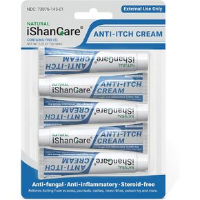 Anti Itch Soothing Cream Extra Strength Skin Itch Relief Ointment, for Full Body Itching Caused by Seasonal Changes, Dermatitis, Eczema, Rash, Psoriasis, Hives, Bites, Poison Ivy, 1.76 oz