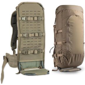 Eberlestock Ultralight EMOD Setup - F1 Mainframe (Dry Earth, Tall) and Vapor 2500 Backpack (Dry Earth) Bundle - Full Adjustable Modular System