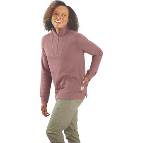 Carhartt Women's Plus Size Tencel Fiber Series Relaxed Fit 1/2 Zip Sweatshirt