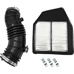 Engine Air Cleaner Intake Hose Tube Compatible with Honda Accord L4 2.4L 2008-2012 Replace 17228-R40-A00 696-052 with 17220-R40-A00 Air Filter