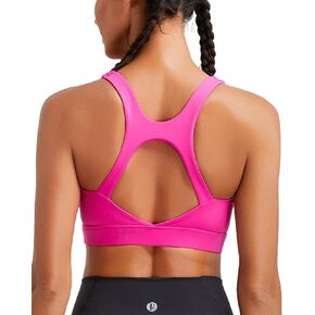 RUNNING GIRL Sports Bras for Women High Support, High Impact Racerback Molded Cup Sports Bra Workout Yoga Bras