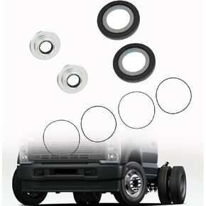 Front Axle Vacuum Knuckle Seal & Outer Tube Oil Seals Kit Replacement for 2005-2023 F250 F350 F450 F550 Super Duty