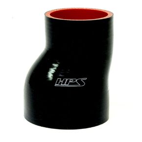 HPS Performance HTSOR-300-350-BLK SILICONE عالية درجة الحرارة 4-ply خراطيم مقرن إزاحة مقرن مقرن ، 60 رطل واحد الضغط ، 3 "3-1/2" معرف ، أسود
