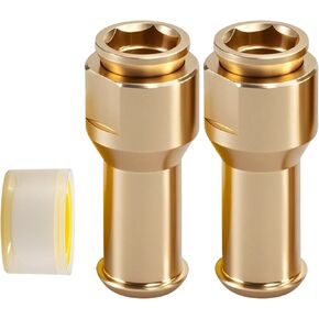 Upgraded Brass 2 Pcs Sunroof Water Drain Tube Hose Connectors Compatible with Land Rover Range Rover Sport