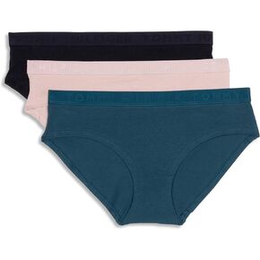 Tommy Hilfiger Women's Cotton Hipster Underwear with Elastic Waistband 3-Pack