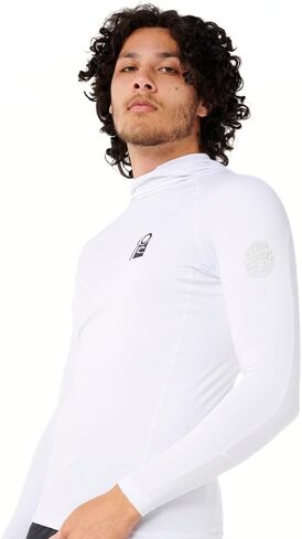 Rip Curl Men's Search UPF 50 Performance Long Sleeve Hooded Rashguard in Saudi Arabia