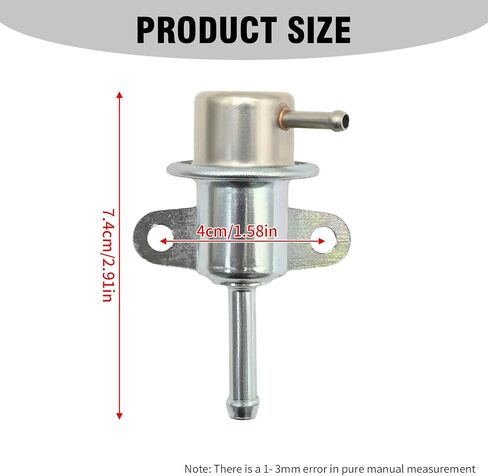 UOIENRT PR4068 Fuel Pressure Regulator, Replacement for Honda Acura Civic (3 Bar) 1992 1993 1994 1995 1996 1997 1998 1999 2000 2001, Replaces 89054377 in Saudi Arabia