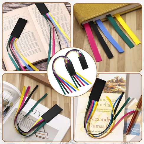 قطعتان من إشارة الكتاب المقدس، إشارة مرجعية بشريط ملون، إشارات مرجعية لأشرطة الكتاب المقدس من الجلد الاصطناعي، علامات صفحة مع 5 أشرطة ألوان للكتب رواية الكتاب المقدس، عشاق القراءة الطلاب والمدرسين، هدية عيد الميلاد in Kuwait