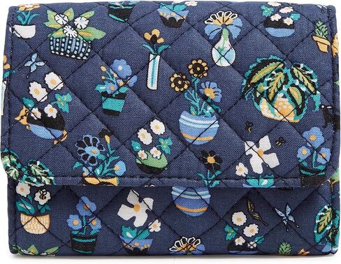 Vera Bradley Women's Cotton Riley Compact Wallet with RFID Protection in Saudi Arabia
