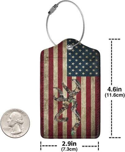 2 Pack Luggage Tags for Suitcase, Privacy Cover ID Label with Stainless Steel and Address Card for Travel Bag Backpack Cruise Ship Essentials Tag Women Men - Retro Cassette Tape in Kuwait