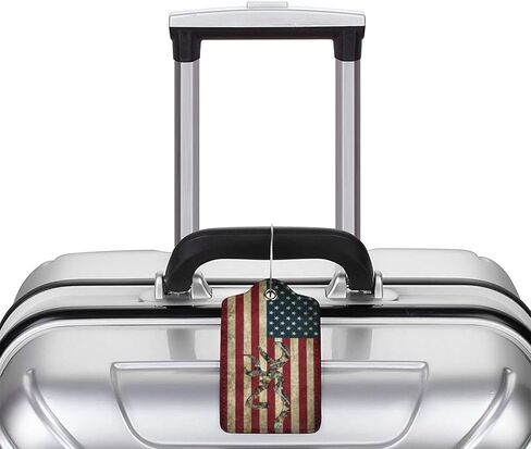 2 Pack Luggage Tags for Suitcase, Privacy Cover ID Label with Stainless Steel and Address Card for Travel Bag Backpack Cruise Ship Essentials Tag Women Men - Retro Cassette Tape in Kuwait