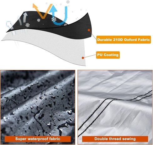 Motorcycle Cover 210D Waterproof Outdoor Protection Scooter Cover Fits Motorcycles Length up to 96" in Saudi Arabia