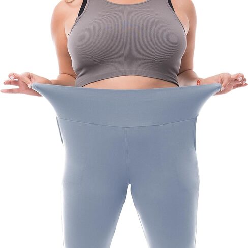 كاديكس زائد طماق الحجم للنساء مع جيوب - عالية الخصر زبداني طماق للنساء للنساء بالإضافة إلى سراويل اليوغا الحجم للنساء in Kuwait