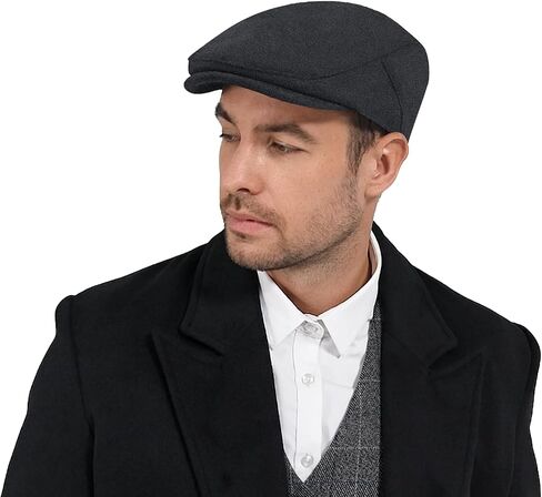 KUJUHA Newsboy Hats for Men Flat Irish Cabbie Ivy Gatsby Newsboy Driving Hat Hunting Cap Winter Hat in Kuwait