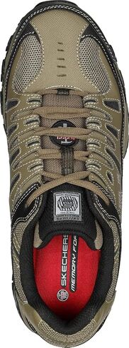 Skechers Men's Cankton Steel Toe Construction Shoe – Electrical Hazard Rated, Memory Foam, Pebble/Black, 10.5 Wide in Saudi Arabia