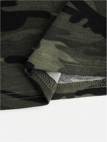GORGLITTER Girl's Allover Camo Print Cami Top Sleeveless Adjustable Strap Slim Camisole in Saudi Arabia