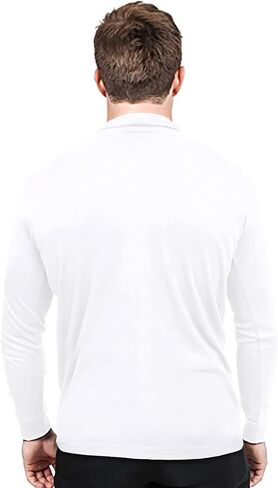 Utopia Wear Mens Mockneck Slim Fit Pullover Casual Long Sleeves Basic Top in Saudi Arabia