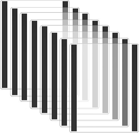 11x17 حامل العلامات المغناطيسية ، حامل علامة الجدار البلاستيكية الشفاف ، إطارات المستندات مع حدود المغناطيس للملصقات ، مثالية لعرض جدار متجر البيع بالتجزئة ، عرض مستودع المستودع ومستند الرفع - 8 حزمة in Kuwait