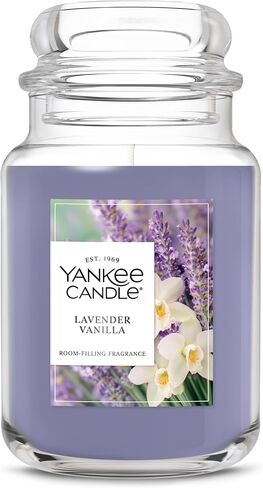 Yankee Candle Large Jar Scented Candle with up to 150 Hour Burn Time, Soy Wax Blend for Cleaner Consistent Burn, 22 oz Jar Candle with Room Filling Fragrance, Lilac Blossoms in Saudi Arabia