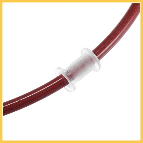 23.62" Length 10mm ID Motorcycle Hydraulic Brake Line Oil Hose Pipe Stainless Steel Braided Cable for ATV Motocross Sport Bikes Street Bikes Red Auto Replacement Parts in Saudi Arabia