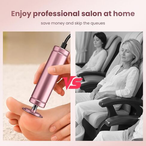 مزيل الكالس للقدمين ، فرك قدم احترافي مع 60 قطعة من أقراص ورق الصنفرة ، وأدوات باديكير السرعة القابلة للتعديل للأقدام ، ومزيل الكالس الكهربائي القابل للرجال للنساء البشرة الميتة والكالس in Kuwait