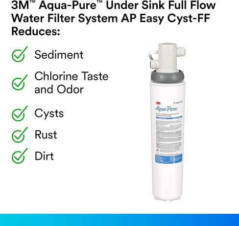 نظام تصفية المياه 3M Aqua-Pure تحت الحوض ذو التدفق الكامل Cyst-FF in Saudi Arabia