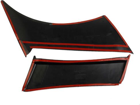 Body Side Fender Door Scoops Cover Trim Accessories for 2015-2023 Ford Mustang (Front-Black unpainted) in Saudi Arabia