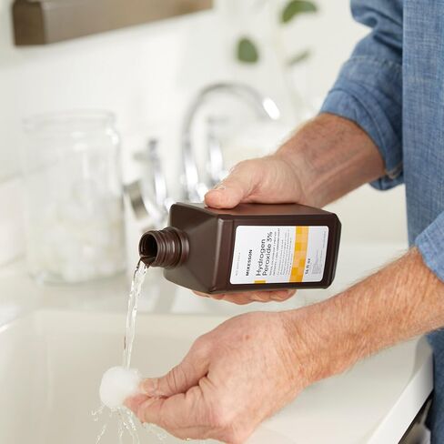 McKesson Hydrogen Peroxide 3%, 4 oz [Pack of 1] Topical Solution USP, First Aid Antiseptic, Oral Debriding Agent in Kuwait