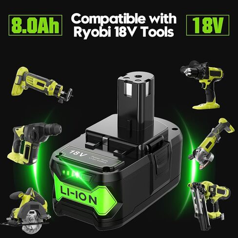 بطارية جديدة مطورة 7.0 أمبير في الساعة لبطارية Ryobi 18 فولت بطارية ليثيوم أيون لبطارية Ryobi 18 فولت ONEPLUS P102 P108 P189 P190 P197 P100 P107 لبطارية Ryobi 18 فولت استبدال بطارية أداة لاسلكية 2 حزمة in Kuwait